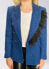 Load image into Gallery viewer, BLUE FEATHER BLAZER