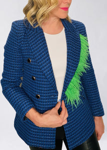 BLUE FEATHER BLAZER