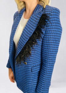 BLUE FEATHER BLAZER